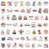 55Pcs Happy Birthday Creative Graffiti Stickers Suitcase Water Cup Stationery Laptop Refrigerator Decoration Diy Decals