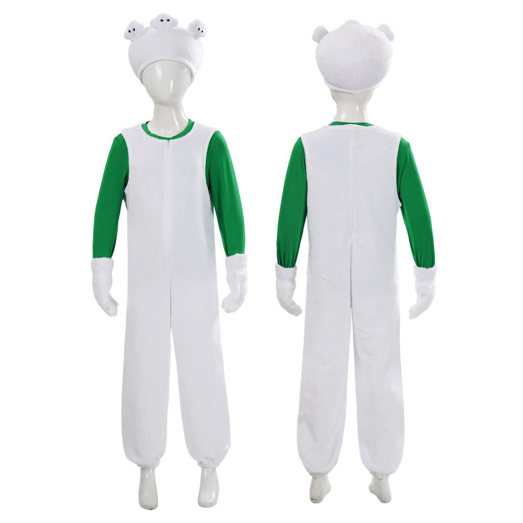 Super Mario Luigi Cosplay Costume For Kids And Teens With Polyester Fabric