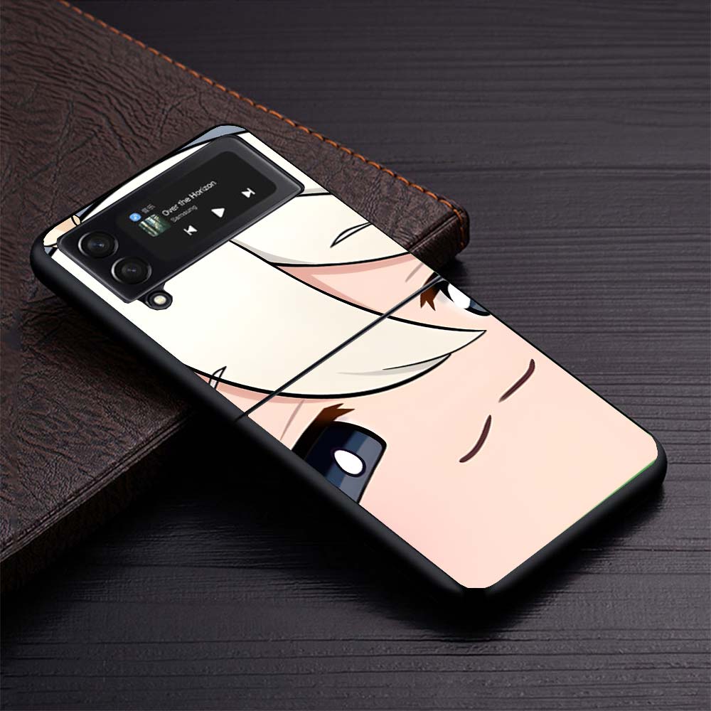

Genshin Impact Cartoon Face Phone Case For Samsung Galaxy Z Flip3 Flip4 Flip5 Flip6 Flip7 For Z Flip 7 6 5 4 3 5G Hard Folding C Samsung Z Flip 7