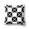 High-grade Black and White Geometric Irregular Pattern Pillowcase Office Living Room Home Pillowcase Car Ornaments