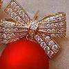 1 Pair Women Earrings Rhinestone Bow Red Faux Pearl Stud Earrings New Year Ear Studs Prom Dating Party Earrings New Year Gift