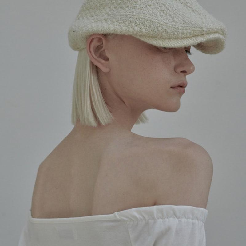 

MAUSOLEUM Tweed hunting cap-Navy,Ivory Ivory_Free