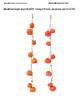 Frosted Persimmon String Wall Pendant for Autumn Decor – Perfect for Restaurants & Farmhouses