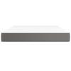 347806 vidaXL Pocket Spring Bed Mattress Grey 140x200 Cm Thickness 20 Cm Faux Leather