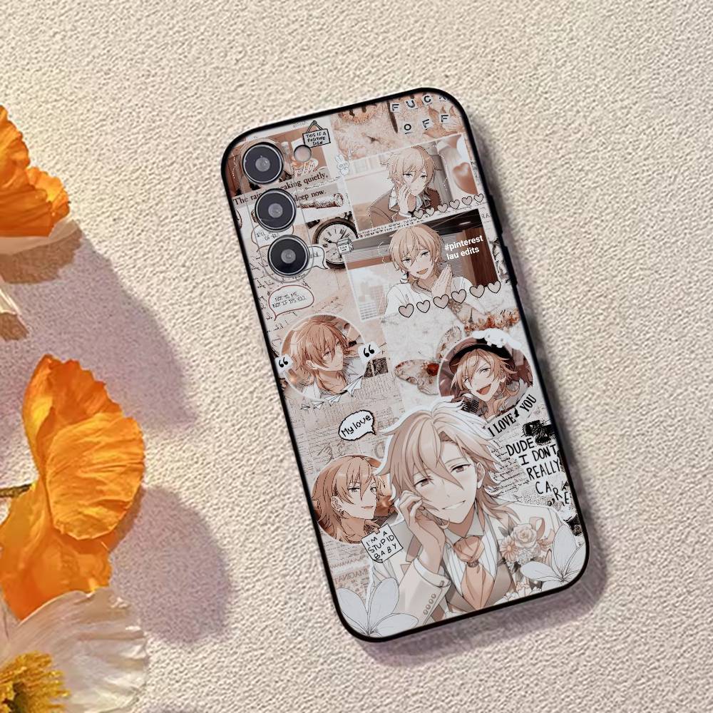 Ensemble Stars Game Hakaze Kaoru Phone Case Black Silicone Soft For Samsung Galaxy A73,A72,A71,A70,A53,A52,A51