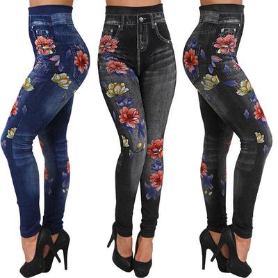 Women Jeans Casual Women Summer Pencil Pants Sexy Slim Hollow Out Denim Leggings