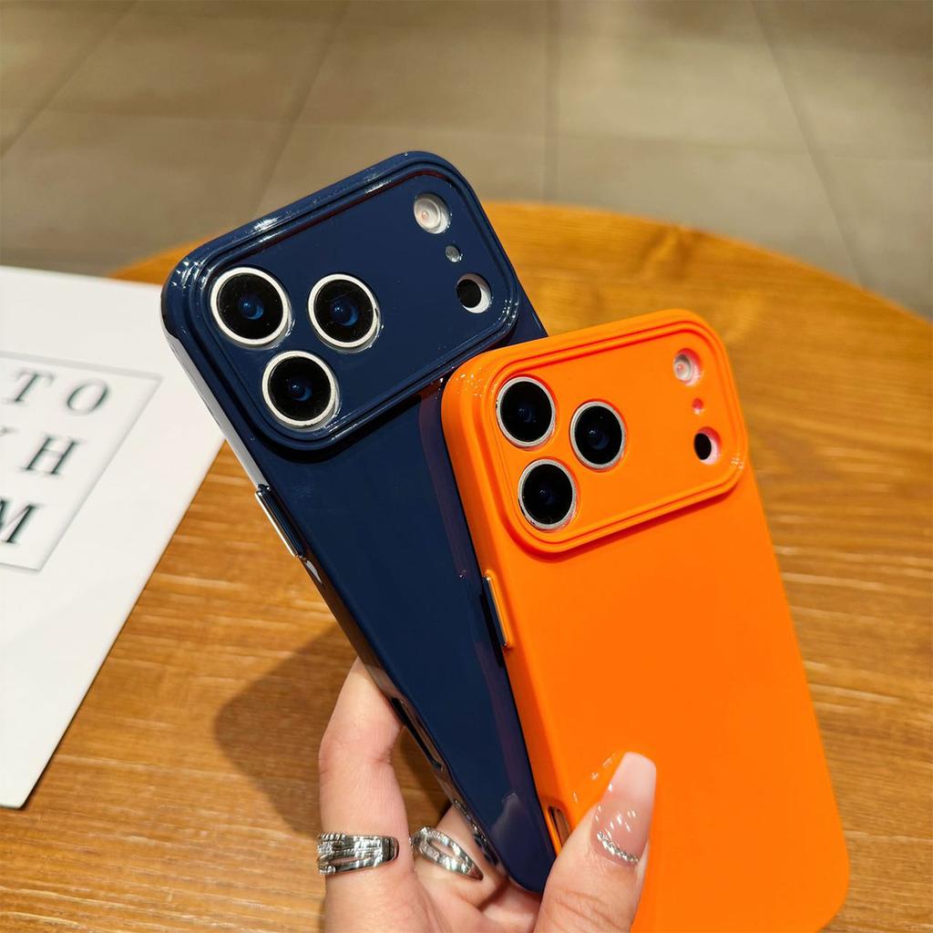 Solid Color Light Column Mobile Phone Case for Apple 17 PROMAX Cute High-end Air Bag Anti-fall Minimalist Style 17