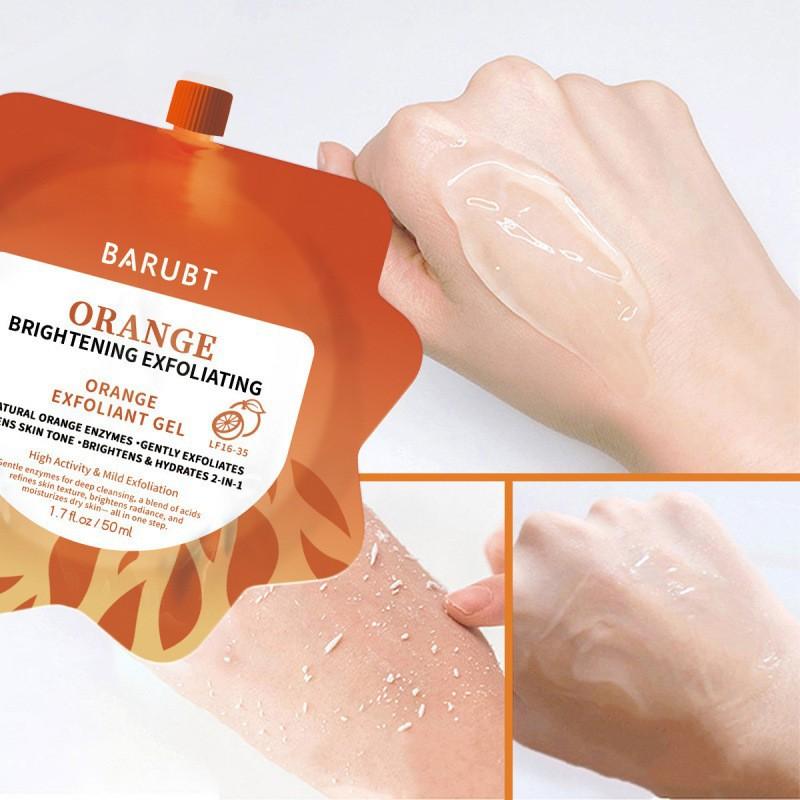 Explosive Orange Exfoliating Gel Gently Exfoliates, Even Skin Tone, Moisturizes and Brightens the Skin In Three Packs