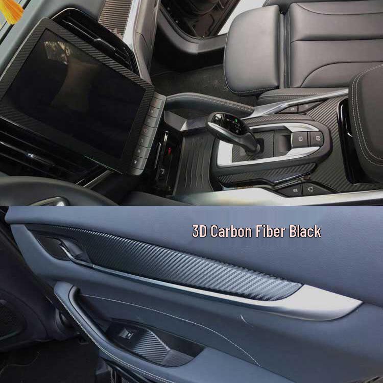 18-19 Zhonghua V7 Interior Carbon Fiber Gear Shift Decal - Scratch-Resistant Sticker
