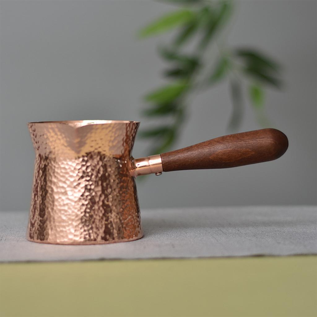 Handmade Hammered Pure Copper Pot for Tea and Coffee, Traditional Turkish Style