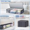 4 Pack Under Bed Storage Containers Blanket Storage Bag Shoe Storage And Organization Space-Saving Bedding Organizer For Bedroom