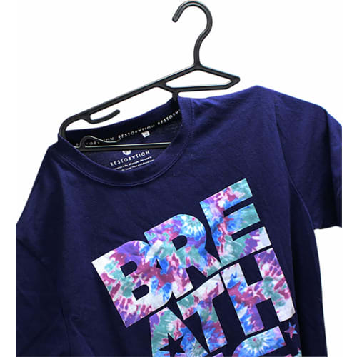 Shinko Hanger (Shinkohanger) Ultra Slim Reverse Shirt Hangers, Set of 10, Black, Anti-Slip, Non-Marking, Simple, Space-Saving, Slim, Clothes Drying, L