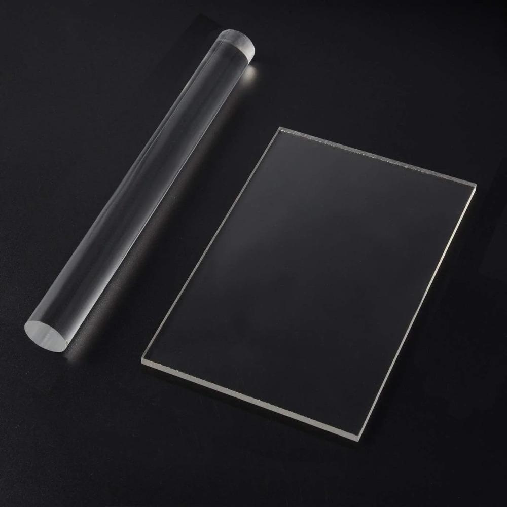 

1 шт. акриловый ролик для глины с акриловым листом, акриловые круглые ролики для глины с антипригарным покрытием для формовки и лепки, инструмент для работы с полимерной глиной 2Pcs