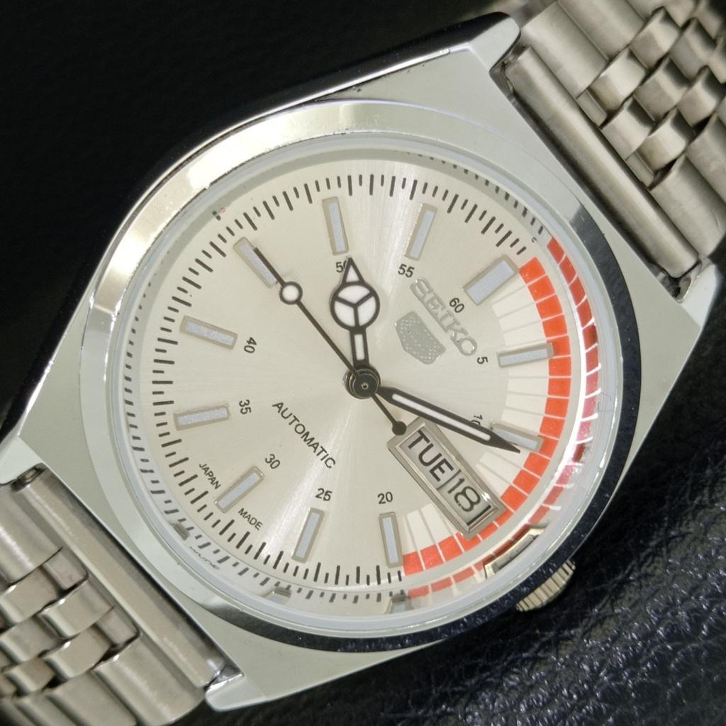 REFURBISHED SEIKO 5 AUTOMATIC 6309A VINTAGE JAPAN MENS SILVER WATCH A440883-4 Sk-a440883-1