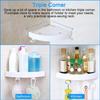 Shelf - LEMONBEST - Suction Cup Wall Mounted - Plastic - White - Bathroom