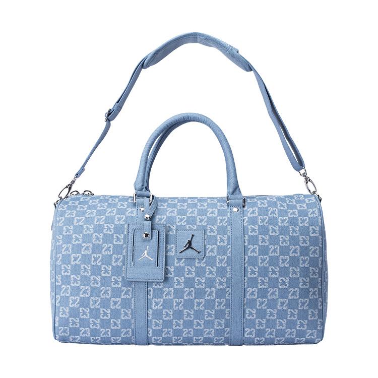 Jordan Katoen Bagage Tas Handtas Reistas Unisex Licht Denim Blauw ONESIZE