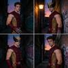 Costume Jumpsuit con Maschera di Wolverine degli X-Men per Cosplay e Halloween