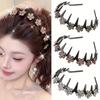 1PCS Wave Headband Female Bangs Broken Hairpin Lazy Braided Headband Simple Fairy All-match Air Non-slip Hairpin Butterfly Headband