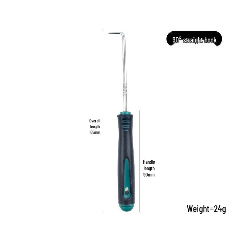 4-Piece Oil Seal Hook Set for Auto Repair - O-Ring Puller & Remover Tools