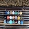 20pcs Mineral Crystal Assortments Eggs Gemstones Polished Worry Stones Ornaments