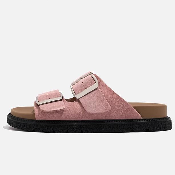 Ruoji 2025 platform retro Boken sandals women's 2025 summer casual versatile slippers wear retro style