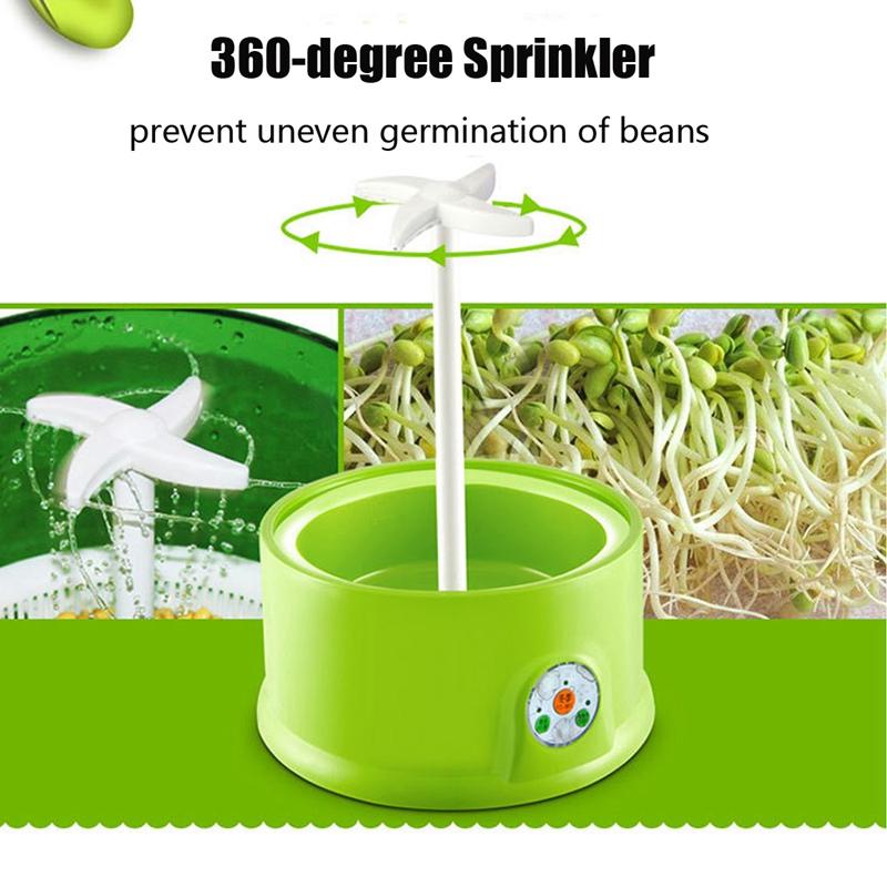 220V 50Hz Double Layer Green Automatic Bean Sprouts Machine Multifunctional Homemade Sprout