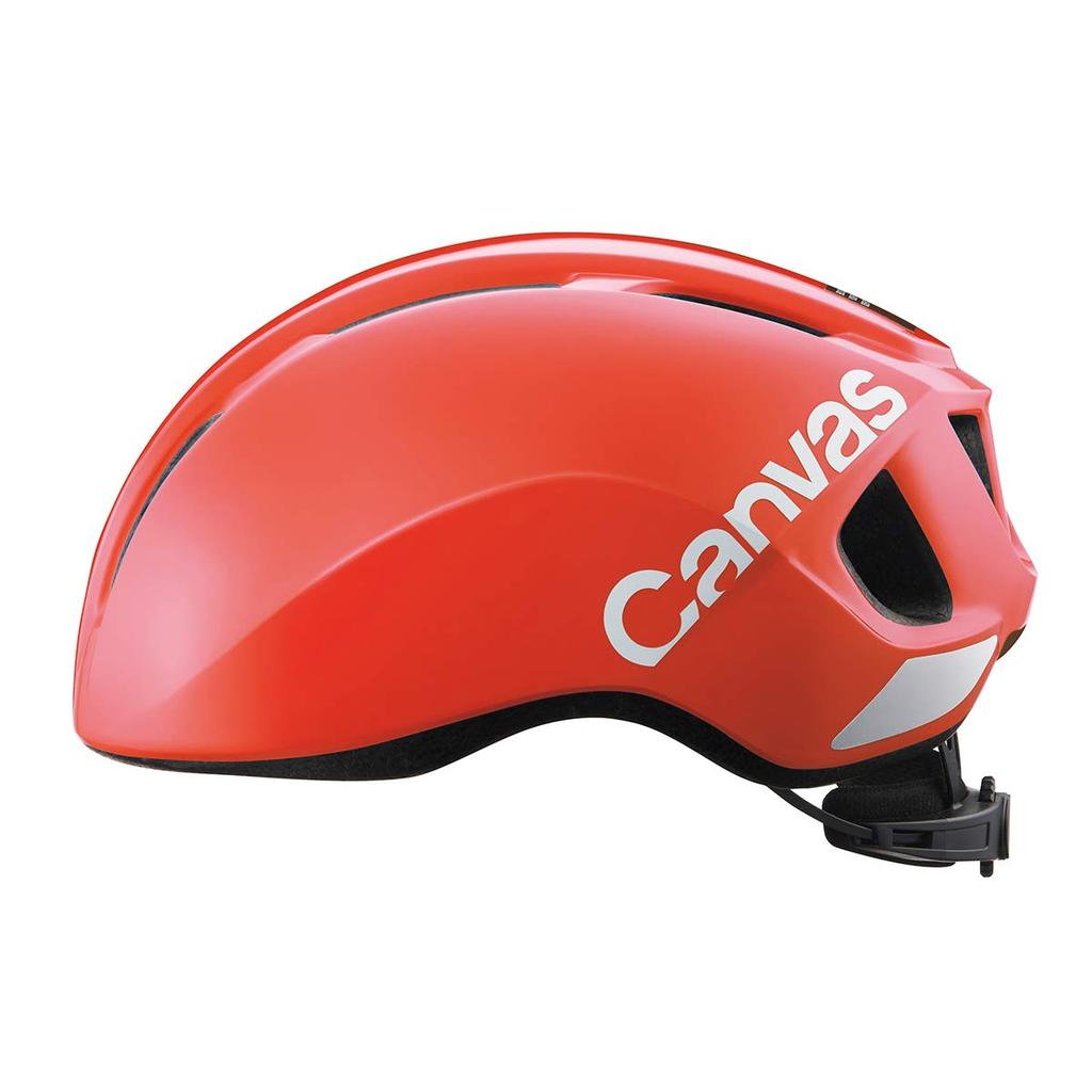 OGK KABUTO Canvas Sports Bicycle Flash JCF Recommended Helmet, M/L (57-59cm), Red,
