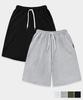 GRANDIOSITY [2Pack] Bermuda Fit Training Elastic Waist Half Pants (4 Colors)