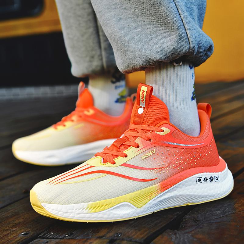 Herresko Joggesko Herre tenis Luksussko Herre casual Trainer Race Pustende mote loafers løpesko for menn