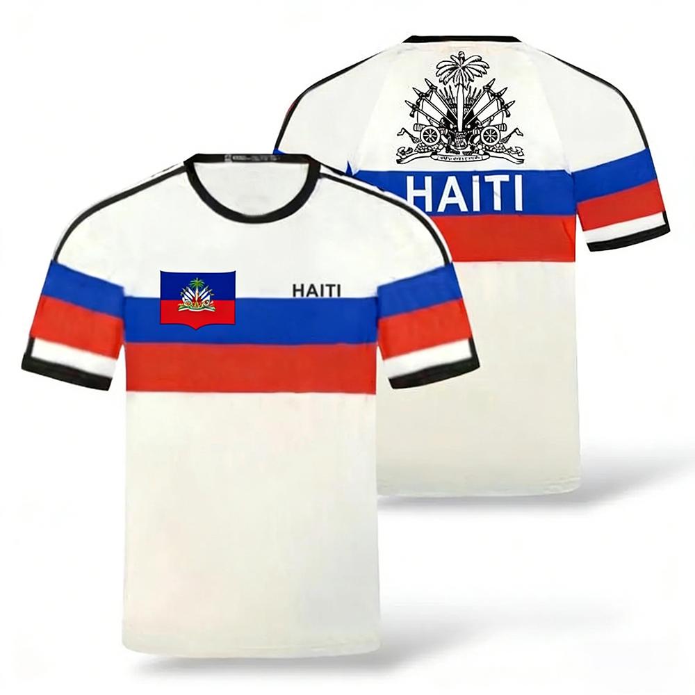 2026 New Haiti Football T-shirts Sports Casual Haitian Soccer Jersey Free Custom Diy Name Tees Gifts Wholesale Sports T Shirts