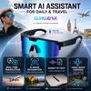 Sport Smart Glasses with 4K HD Anti-Shake Camera &3D Stereo Speakers Polarized UV400 Sunglasses Bluetooth AI Outdoors Video POV