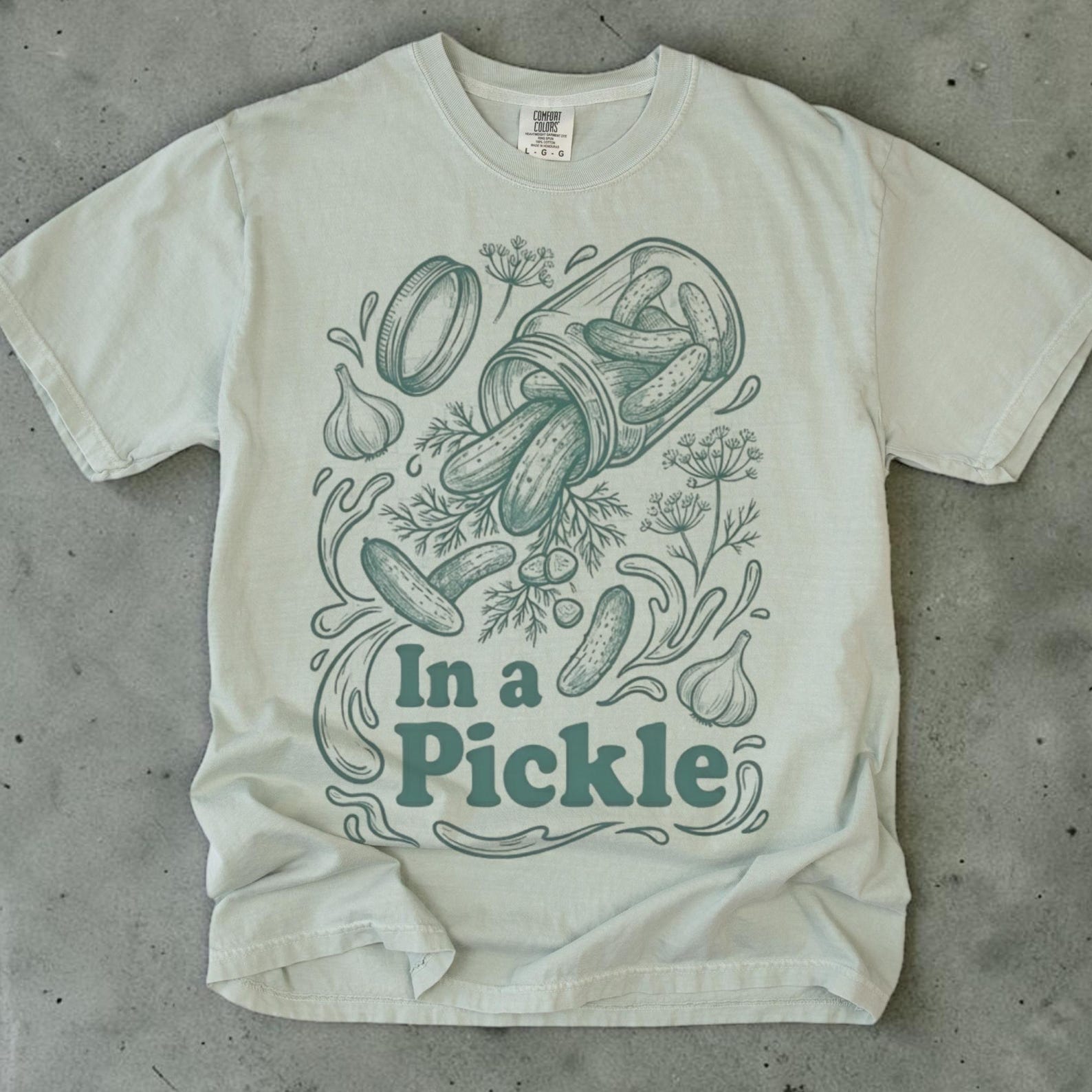 In A Pickle Shirt, Vintage Pickle Shirt Unisex, Comfort Colors Tee, Pickle Lover Gift, Funny Foodie Shirt, Pickle Gifts, Canning Season 2XL