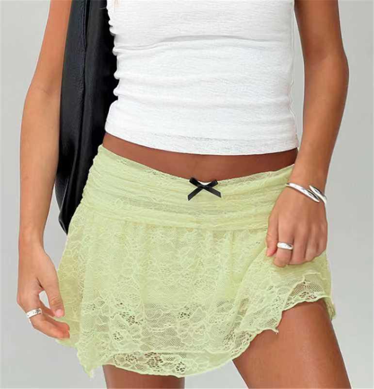 S32217 Trendy Sexy Lace Midi Skirt for Women