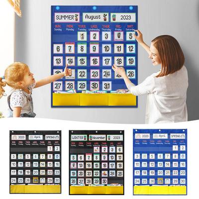 Educational Wall Calendar Kindergarten Preschool Teaching Aid. Perfect For Homeschool Classroom. Daycare Play Area.