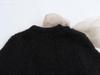 2024 Winter Women's European & American Style Fashion: Transparent Hard Yarn Bow Brooch Knit Top