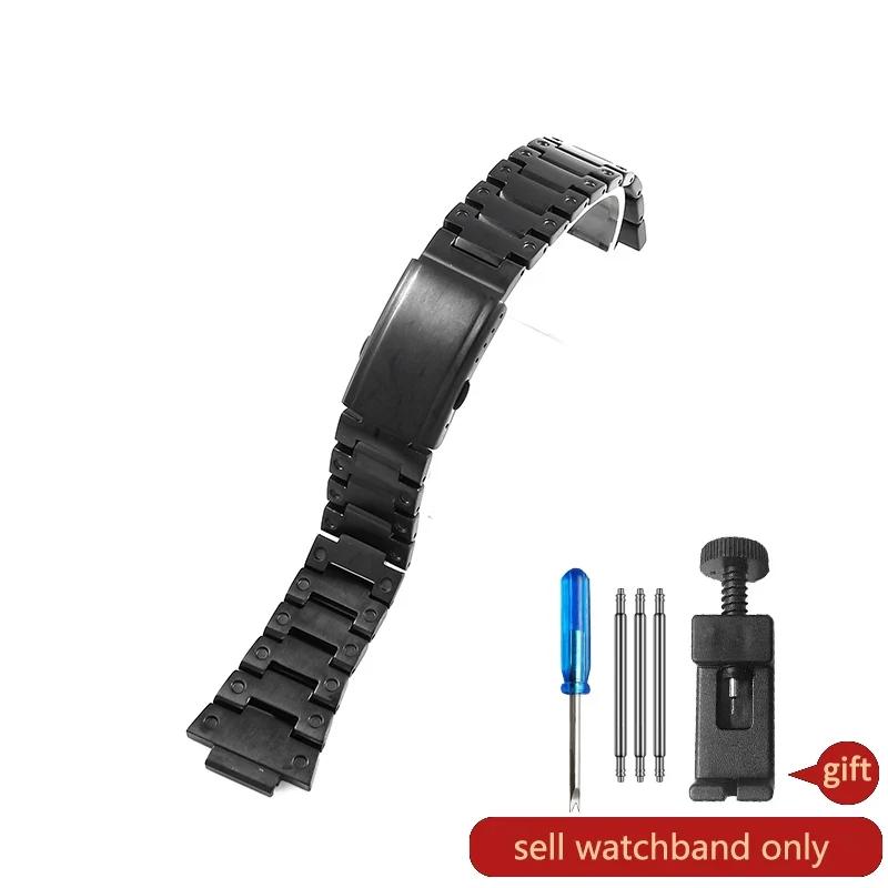 For Casio EFB-680/ECB-10YD Watchband Steel Bracelet Convex Interface Stainless Steel Watch Strap Men's Watch Accessories 14x26mm