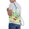 Custom Crayons Shins Chans Drawstring Backpack Bags Men Women Lightweight Cartoon Gym Sports Sackpack Sacks for Training