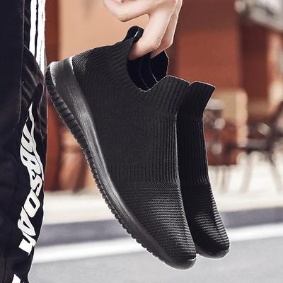 Modischer Sommer-Sportschuh für Herren Schuhe Sneaker Schwarz Laufschuhe Leicht Atmungsaktiv Trend Flach Lässig Leichtes Herrenschuhwerk