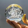 ChezMax Crystal 2 Inch (50mm) Bubble Crystal Ball Paperweight Gorgeous Glass Ball for Decorative Ball Lensball Photograp