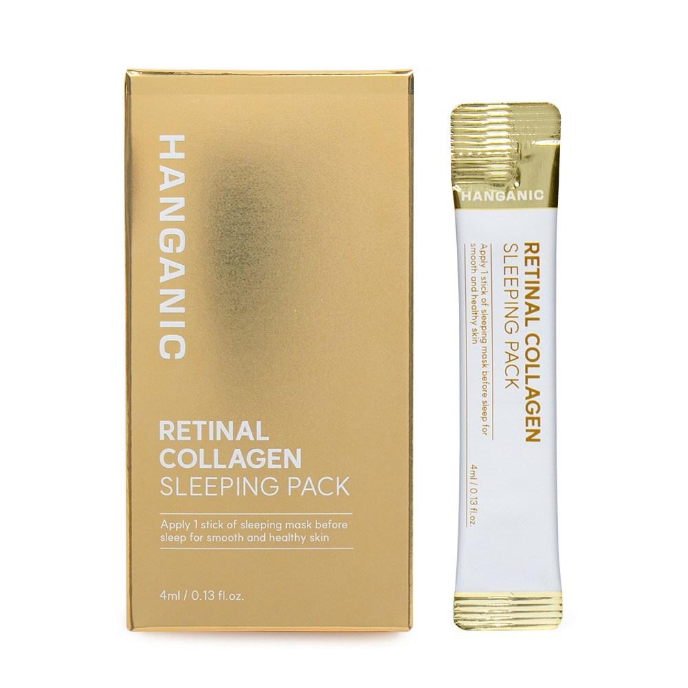 Hangarnic Retinal Collagen Sleeping Pack 30 Sachets, Patented Ingredients, 1 Pack Per Day Per Month, 4ml, 30 Packs