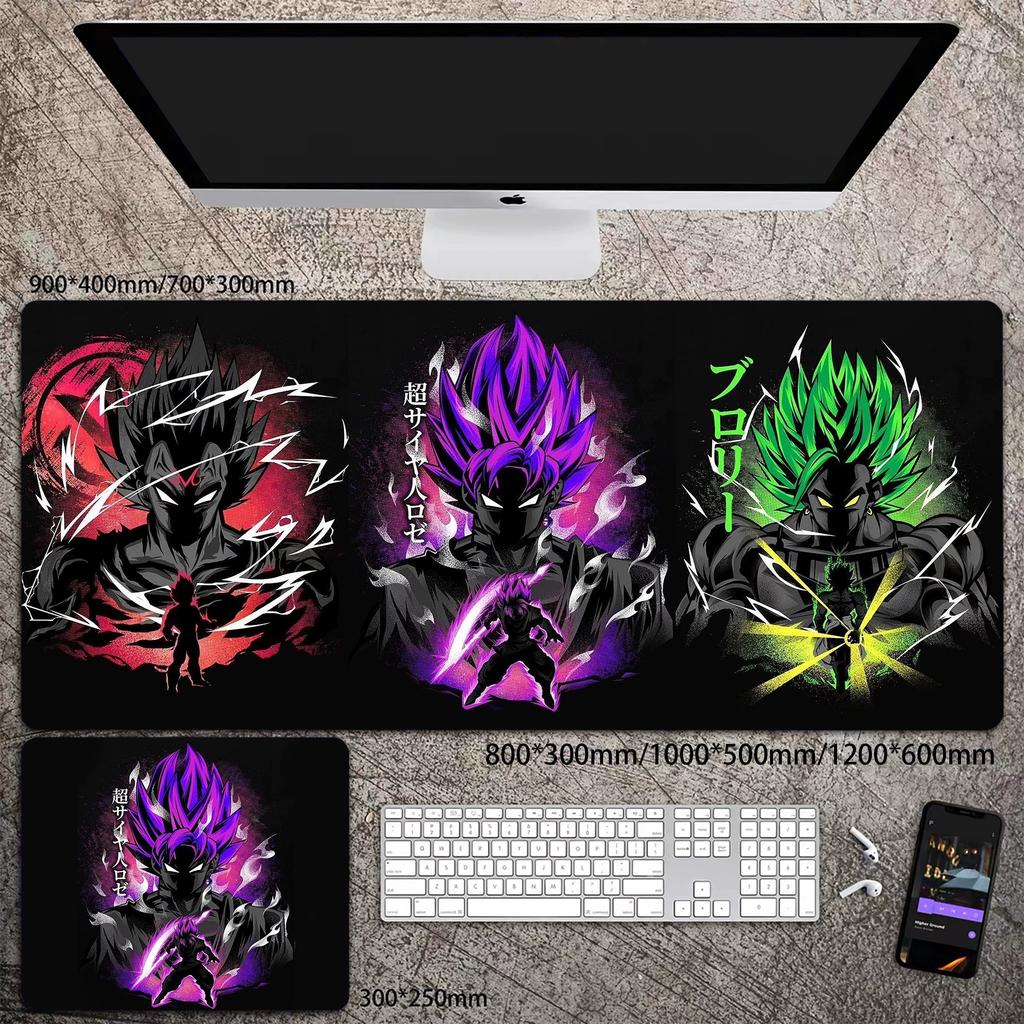 Skórzana podkładka pod mysz do biura Wysoka rozdzielczość Drukowanie Dragon Ball Mata na biurko Uroczy Son Goku Zablokowana krawędź Duży Pogrubiony Mata na biurko komputerowe Podkładka do pisania Klawiatura