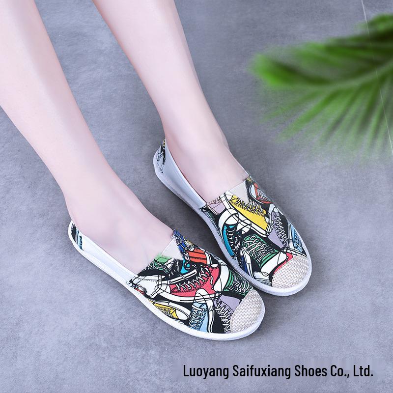 2024 Low-Top Women’s Casual Canvas Shoes - Soft Sole, Old Beijing Style