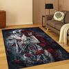 Skull Faced Girl Gothic Horror Skull Carpet Rug for Bedroom Living Room Sofa Doormat Home Decor,Kid Game Area Rug Non-slip Mat