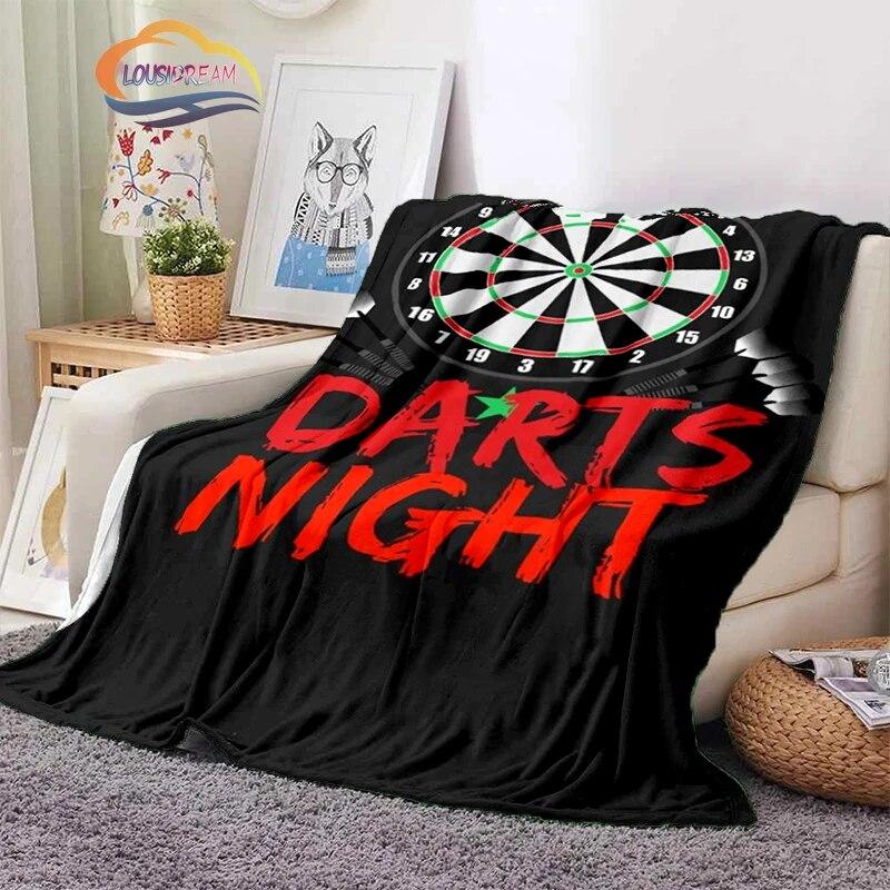 Darts Pattern Blanket Blank Series Ice and Fire  Cashmere  Fashion  Portable Flannel Warm Sofa Bed  Camping