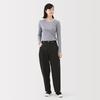 MUJI Kapok Blend Denim Barrel Size M Women's Pants, Black, (BE1ZEA5A)