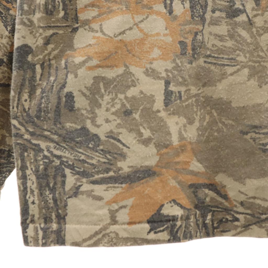 RED HEAD 90s Made in USA Old Realtree Pattern Long sleeve mock turtleneck T-shirt Men's Used