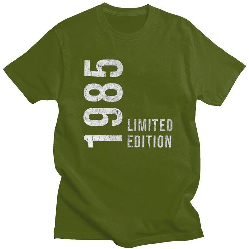Fantastisches 40. Retro Vintage 1985 Bedrucktes T-Shirt Herren 100% Baumwolle T-Shirt Individuelle Jahre Geburtstagsgeschenk T-Shirts Modische T-Shirts