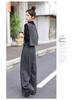 2026 Spring Women's Trendy Three-Piece Set: Stylish Top, Vest & Wide-Leg Pants