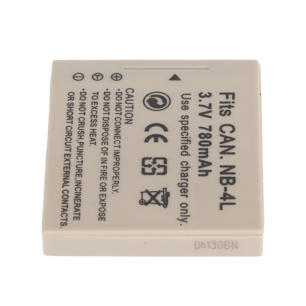 NB 4L Camera Lithium Ion Battery 780mAh 3.7V Replacement Camera Battery for IXUS 115 117 120 130