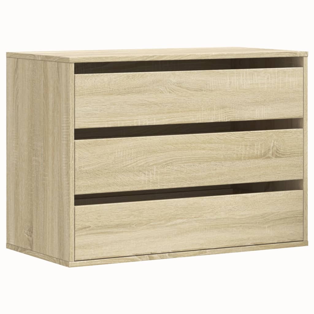 Vidaxl Komoda, Dąb Sonoma, 80X41X58 Cm, Materiał Drewnopochodny